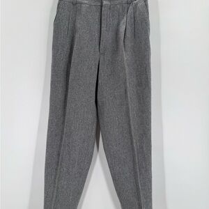 Vintage dAVId N. Gray Wool Blend Tailored Trousers | Classic Straight Leg Pants